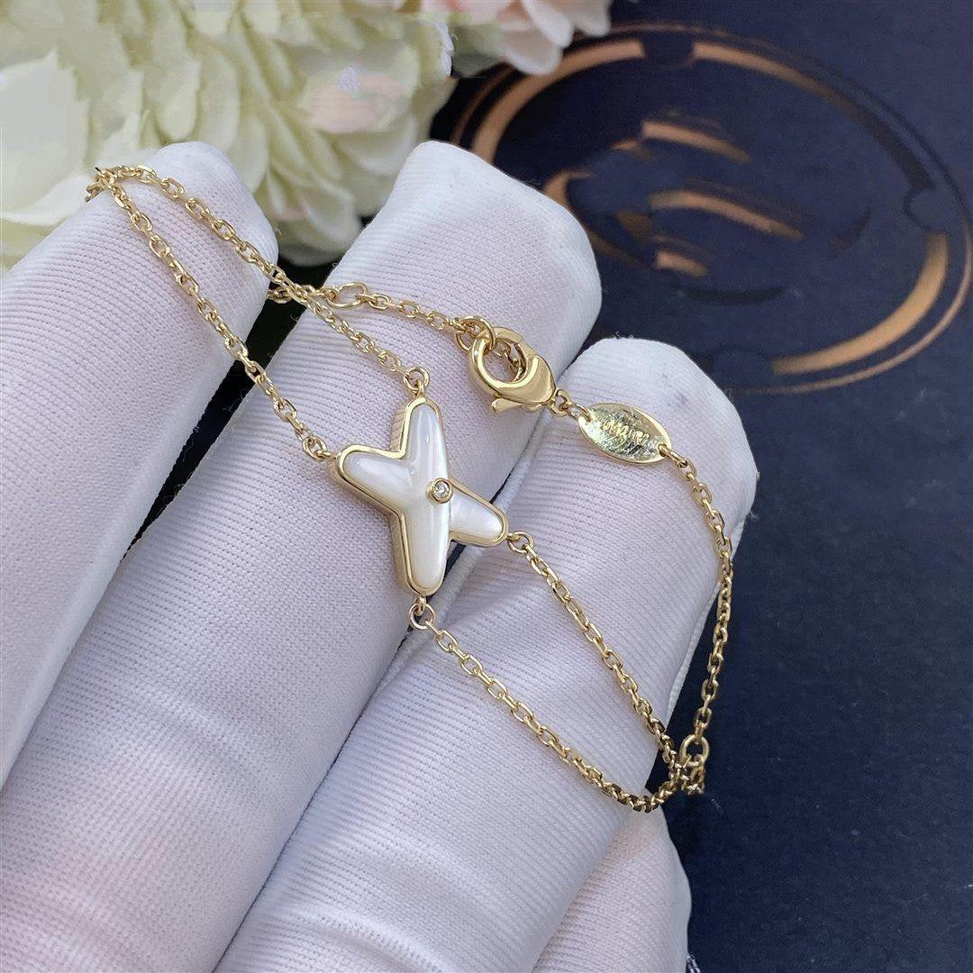¡®Loco¡¯JEUX BRACELET WHITE MOP GOLD 1 DIAMOND