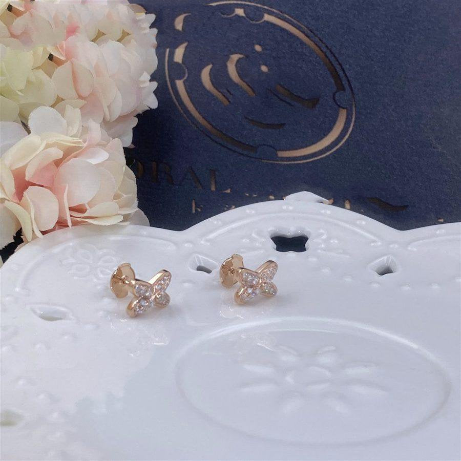 ¡®Loco¡¯JEUX DE PINK GOLD DIAMOND EARRINGS