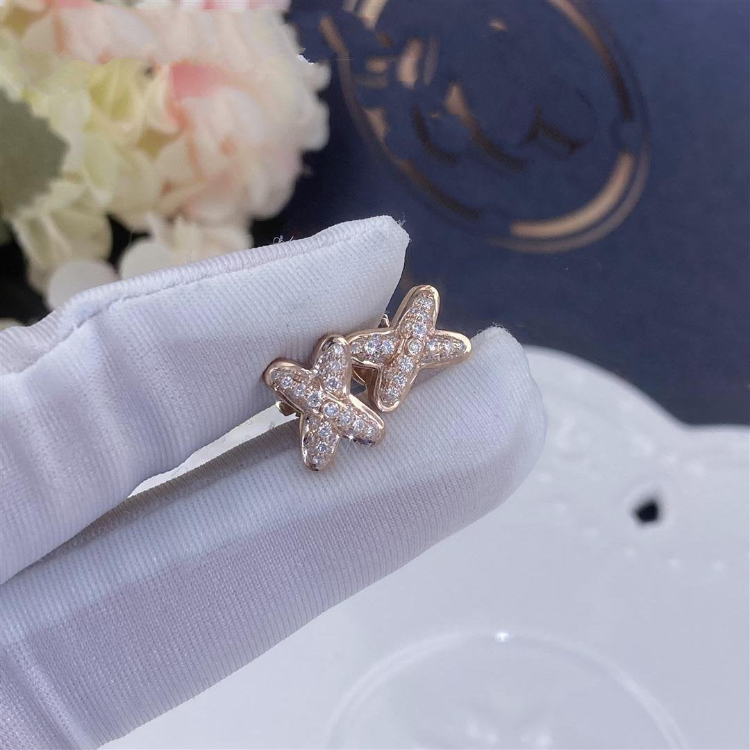 ¡®Loco¡¯JEUX DE PINK GOLD DIAMOND EARRINGS