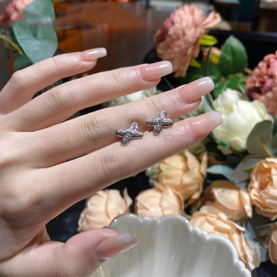 ¡®Loco¡¯JEUX DE SILVER DIAMOND EARRINGS