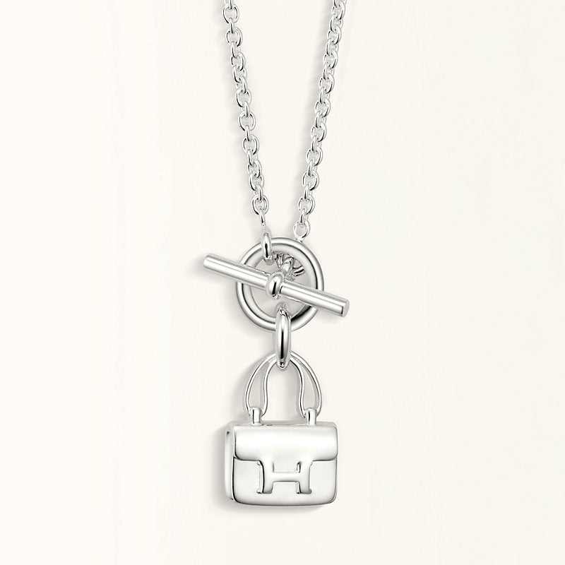 ¡®Loco¡¯POP H PEDANT SILVER NECKLACE