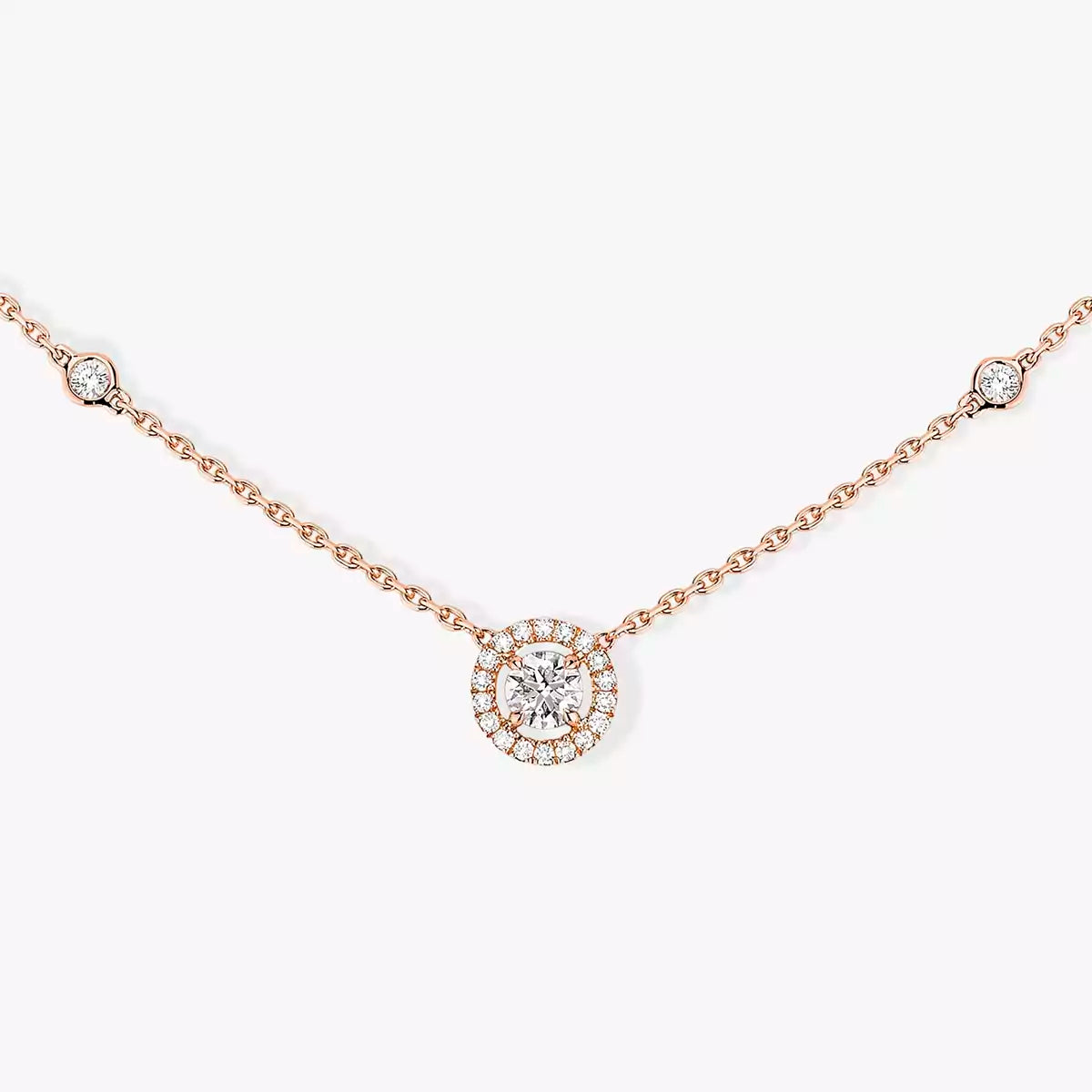 [Loco jewelrys]Diamond Necklace 0,20ct Brilliant Shape Joy