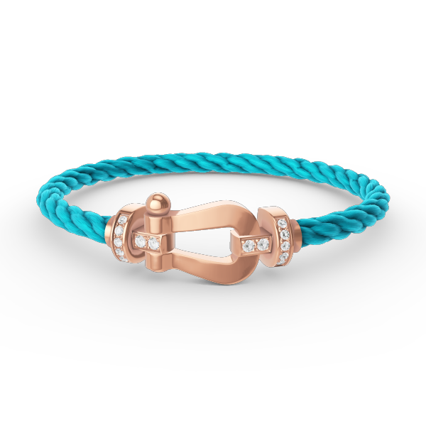 ¡®Loco¡¯FORCE LARGE HORSESHOE HALF DIAMOND BRACELET ROSE GOLD