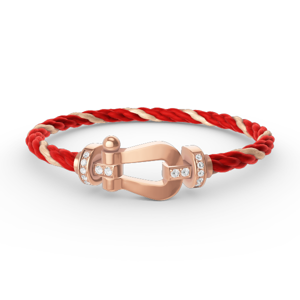 ¡®Loco¡¯FORCE LARGE HORSESHOE HALF DIAMOND BRACELET ROSE GOLD