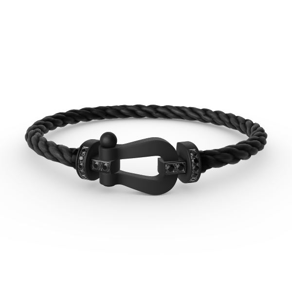 ¡®Loco¡¯FORCE LARGE SERIES HORSESHOE BLACK SAMURAI BRACELET
