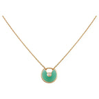 ¡®Loco¡¯AMULETTE GOLD MALACHITE NECKLACE