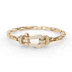 ¡®Loco¡¯FORCE LARGE HORSESHOE CLASP  METAL BRACELET