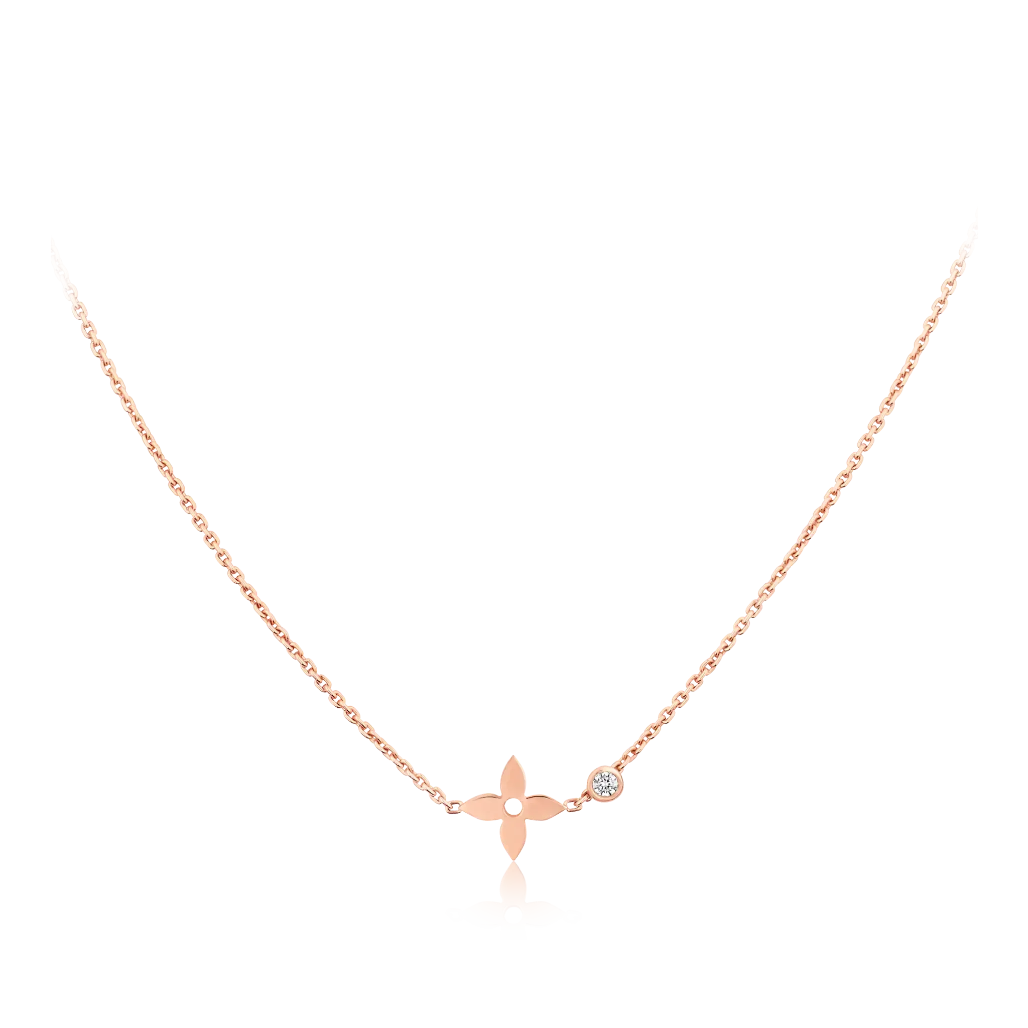 ¡®Loco¡¯BLOSSOM PENDANT PINK GOLD AND DIAMOND