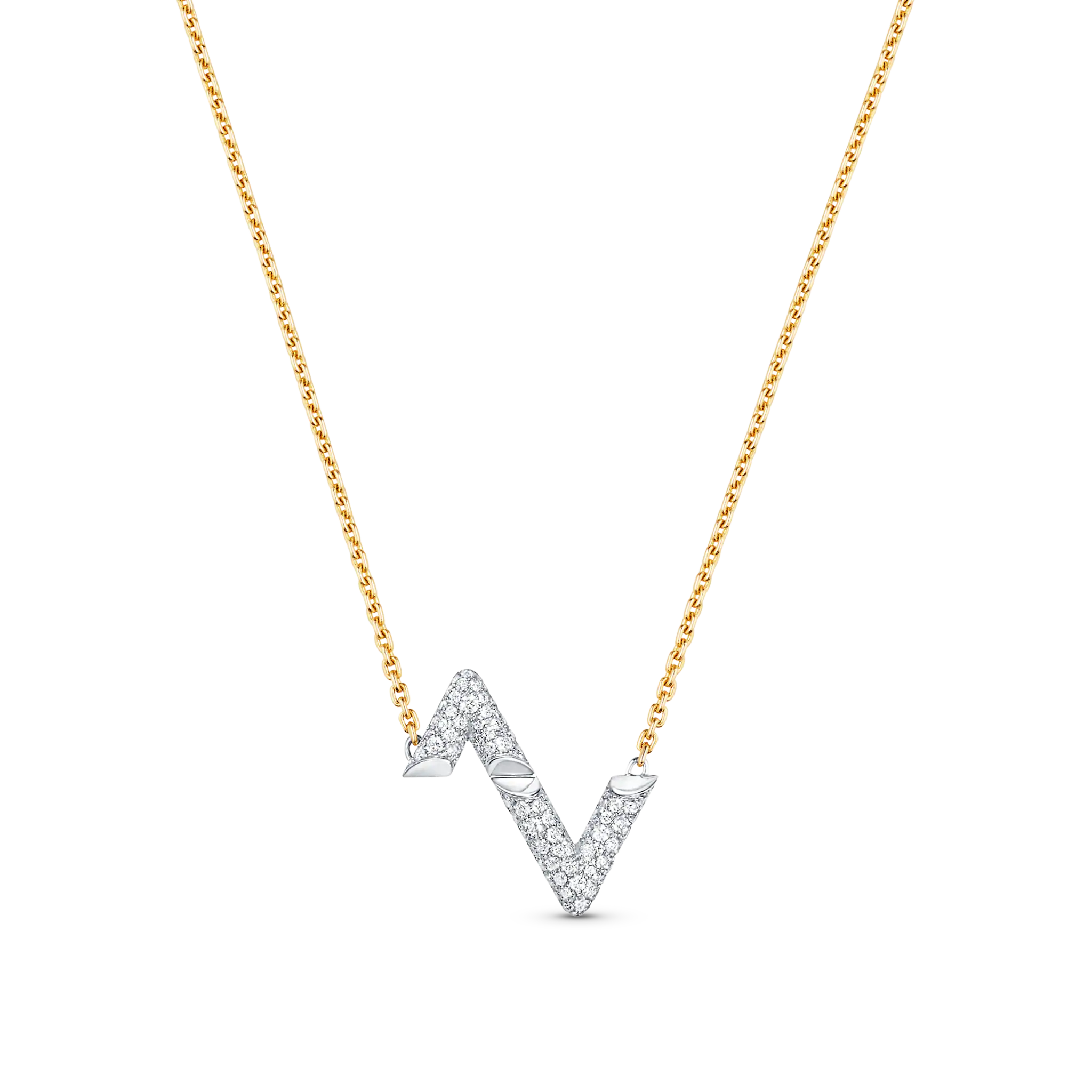 ¡®Loco¡¯VOLT SILVER DIAMOND PEDANT NECKLACE