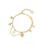 ¡®Loco¡¯BLOOMING PINK GOLD MOP BRACELET
