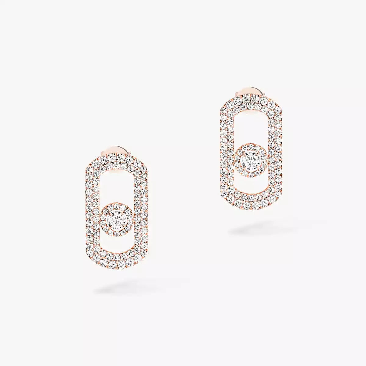 [Loco jewelrys]So Move Pave_-Set Diamond Earrings in Silver