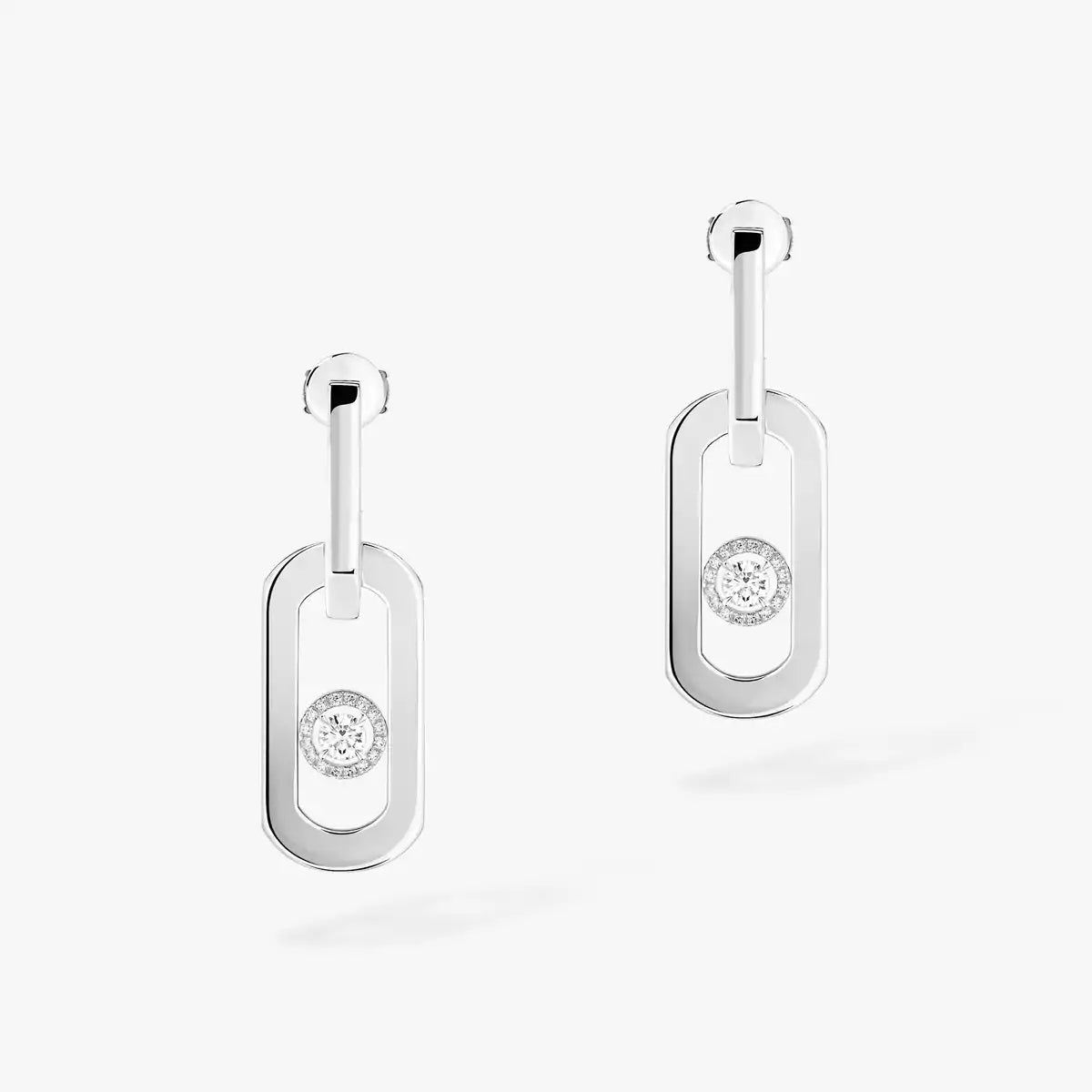 [Loco jewelrys] So Move XL Diamond Hoop Earring