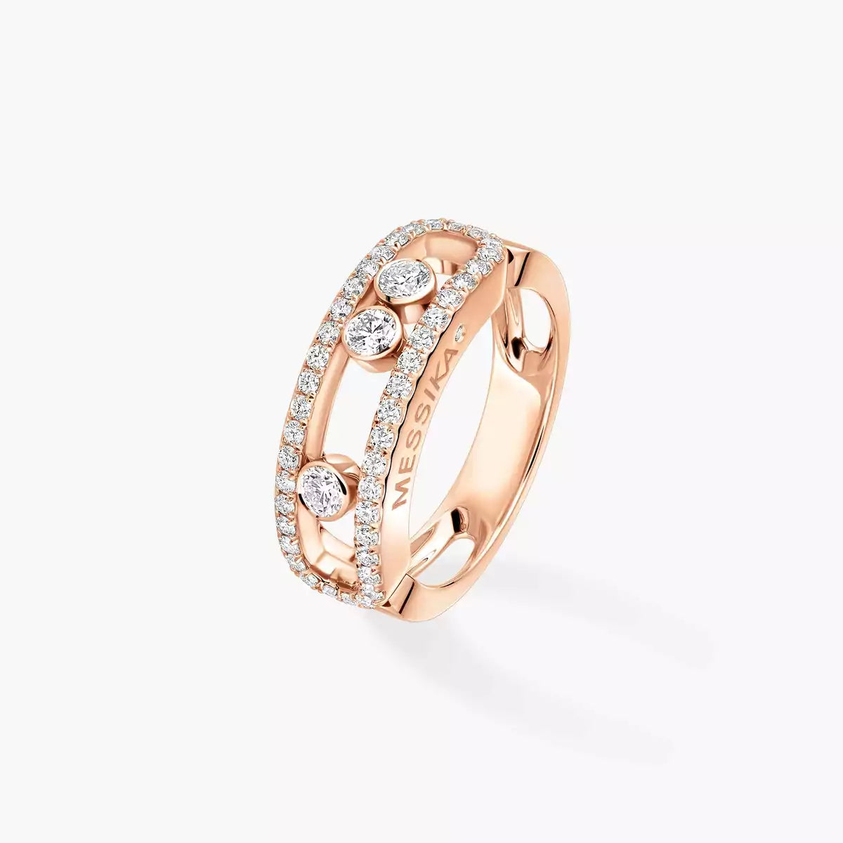 [Loco jewelrys] Move Gold Diamond Pave_ Ring