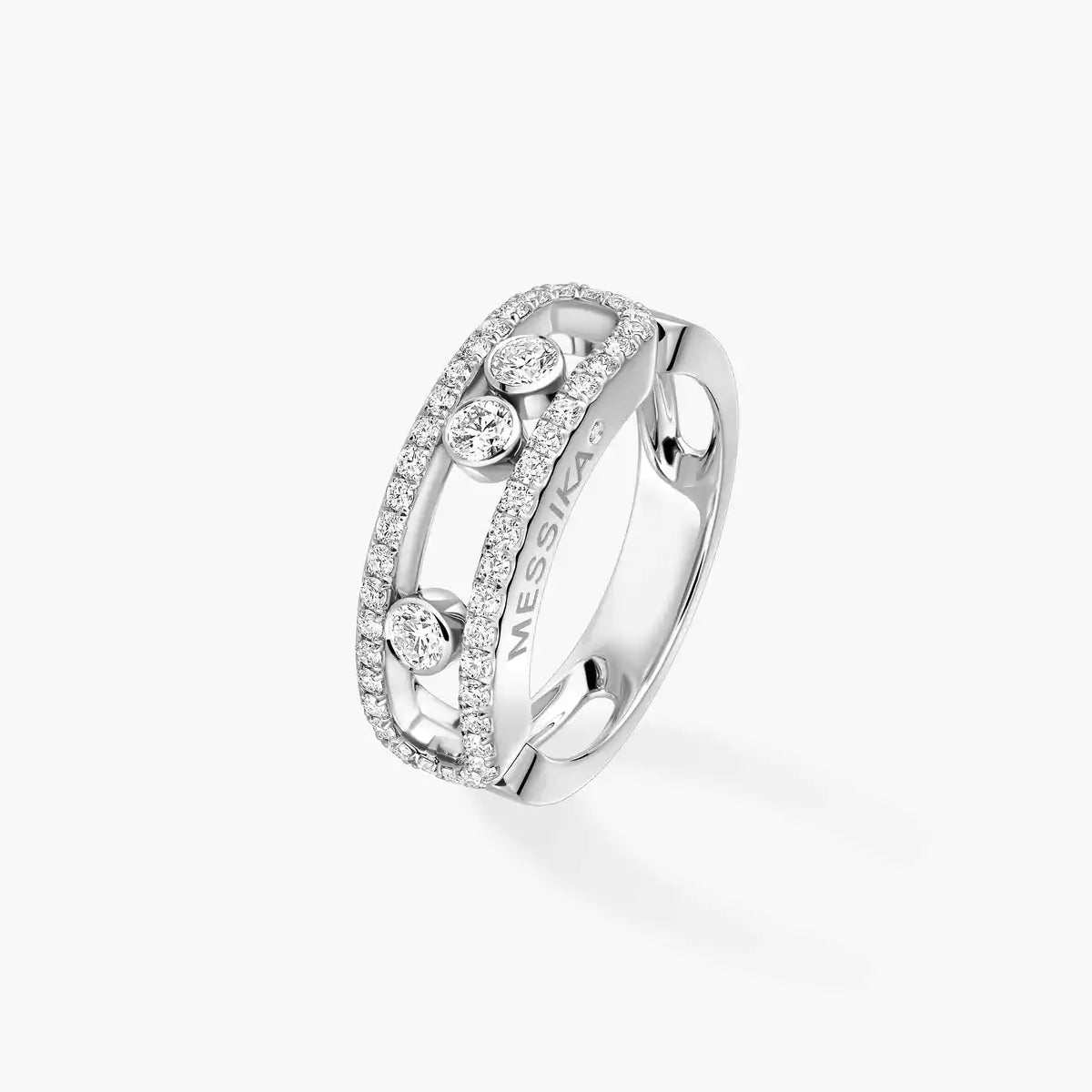 [Loco jewelrys] Move Gold Diamond Pave_ Ring