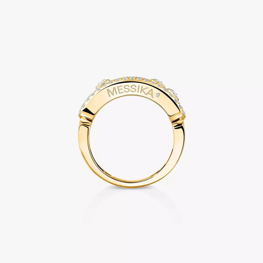 [Loco jewelrys] Move Gold Diamond Pave_ Ring