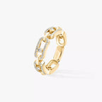 [Loco jewelrys]Move Link Pave_-Set Diamond Ring in Gold