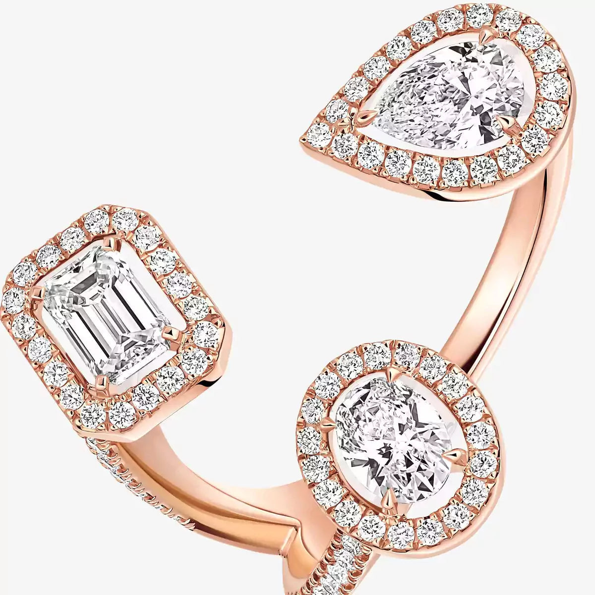 [[Loco jewelrys] Diamond Ring 0,25ct My Twin Trilogy
