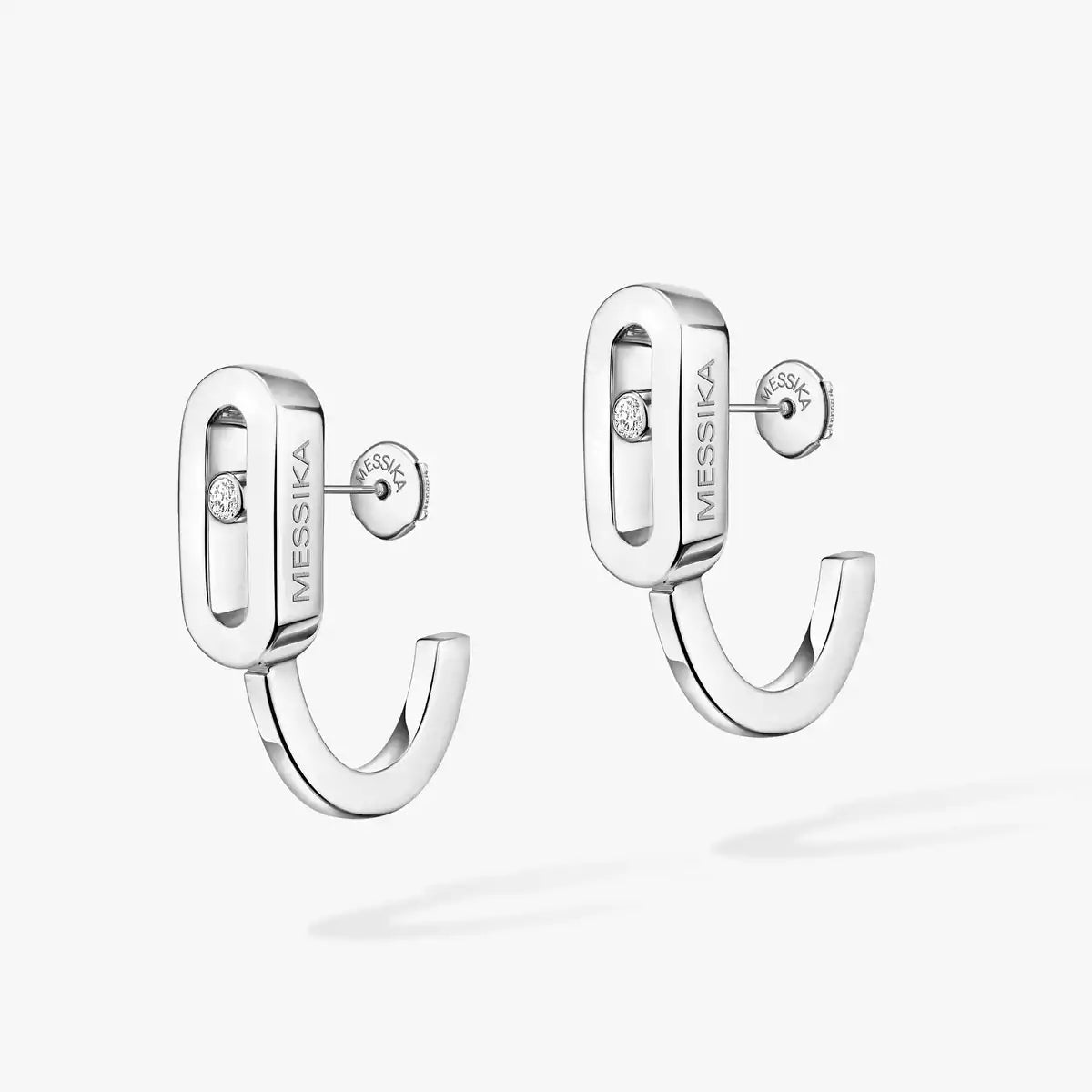[Loco jewelrys]Diamond Mini Hoop Earrings Move Classique