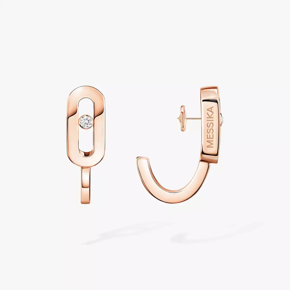 [Loco jewelrys]Diamond Mini Hoop Earrings Move Classique