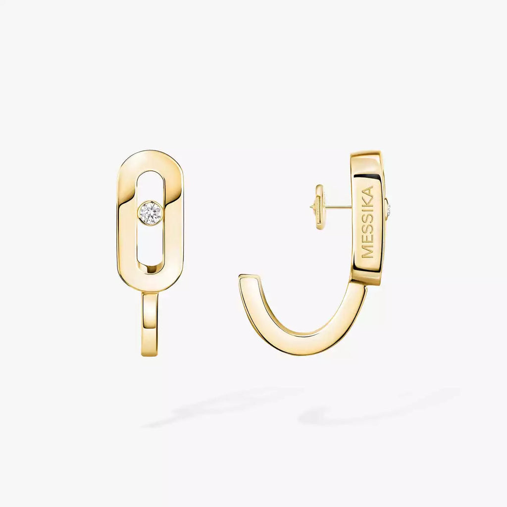 [Loco jewelrys]Diamond Mini Hoop Earrings Move Classique
