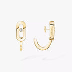 [Loco jewelrys]Diamond Mini Hoop Earrings Move Classique