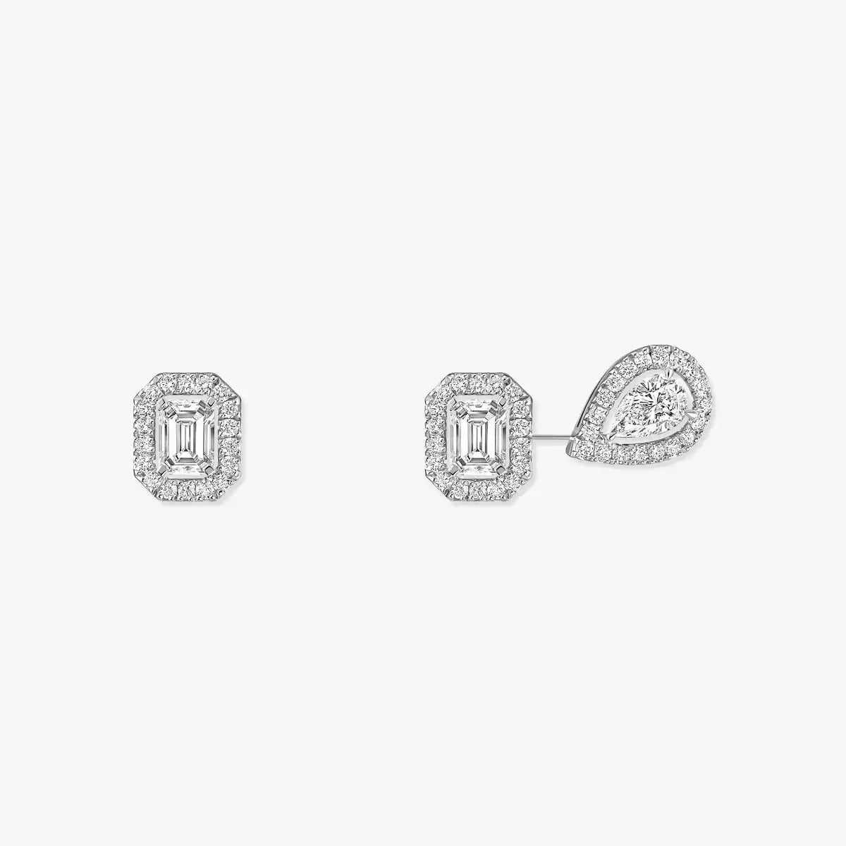 [Loco jewelrys]Diamond Earrings 0,10ct My Twin 1+2