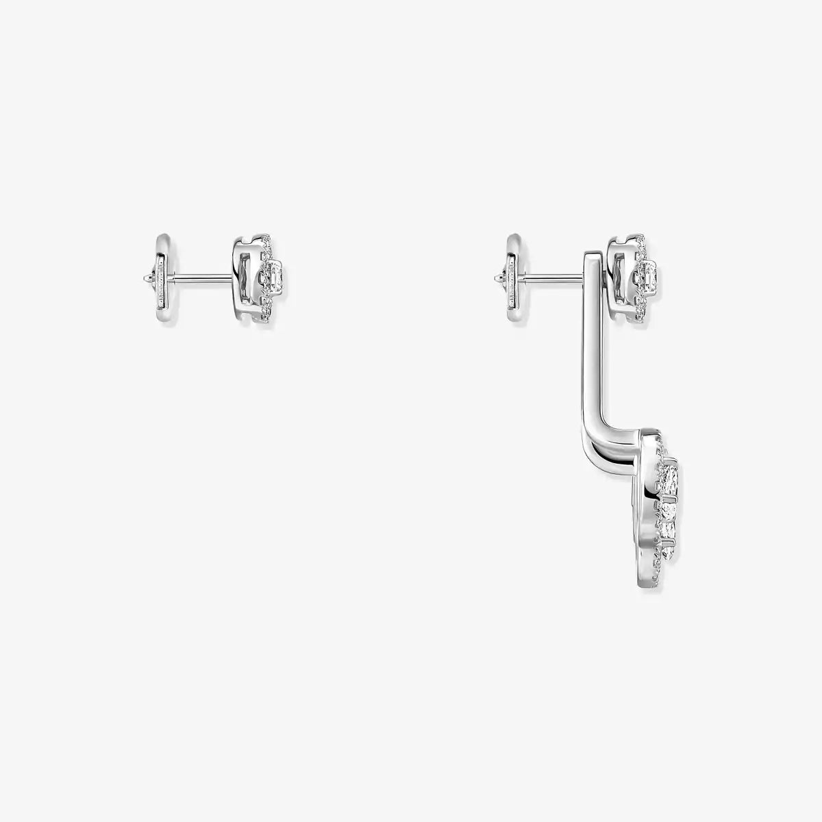 [Loco jewelrys] My Twin Trio  Diamond Earrings