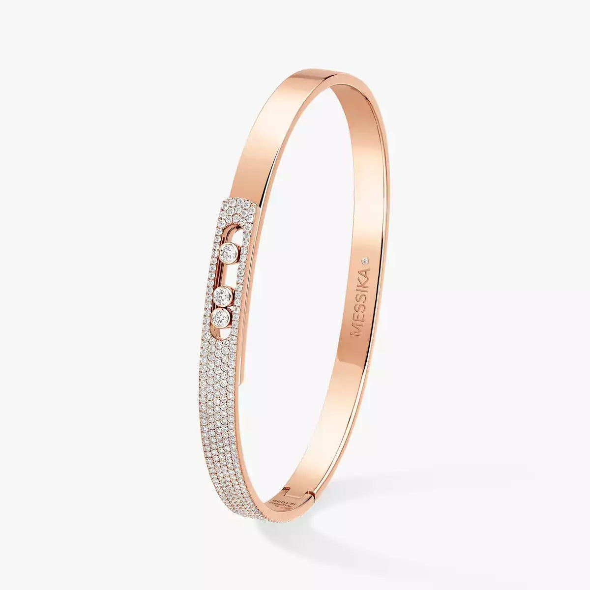 [Loco jewelrys]Move Noa Rose Gold Pavé Diamond Bangle Bracelet