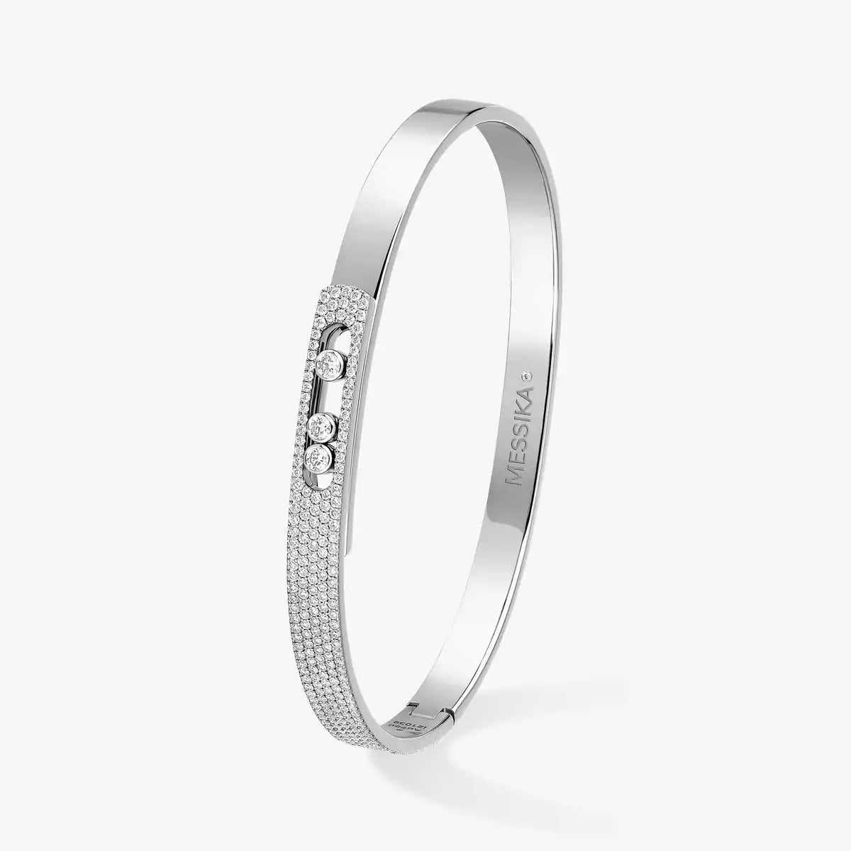 [Loco jewelrys]Move Noa Rose Gold Pavé Diamond Bangle Bracelet