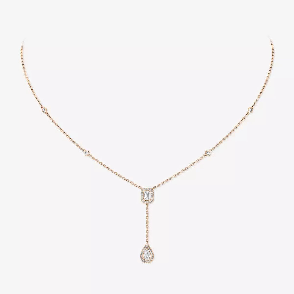 [Loco jewelrys]Gold Diamond Tie Necklace