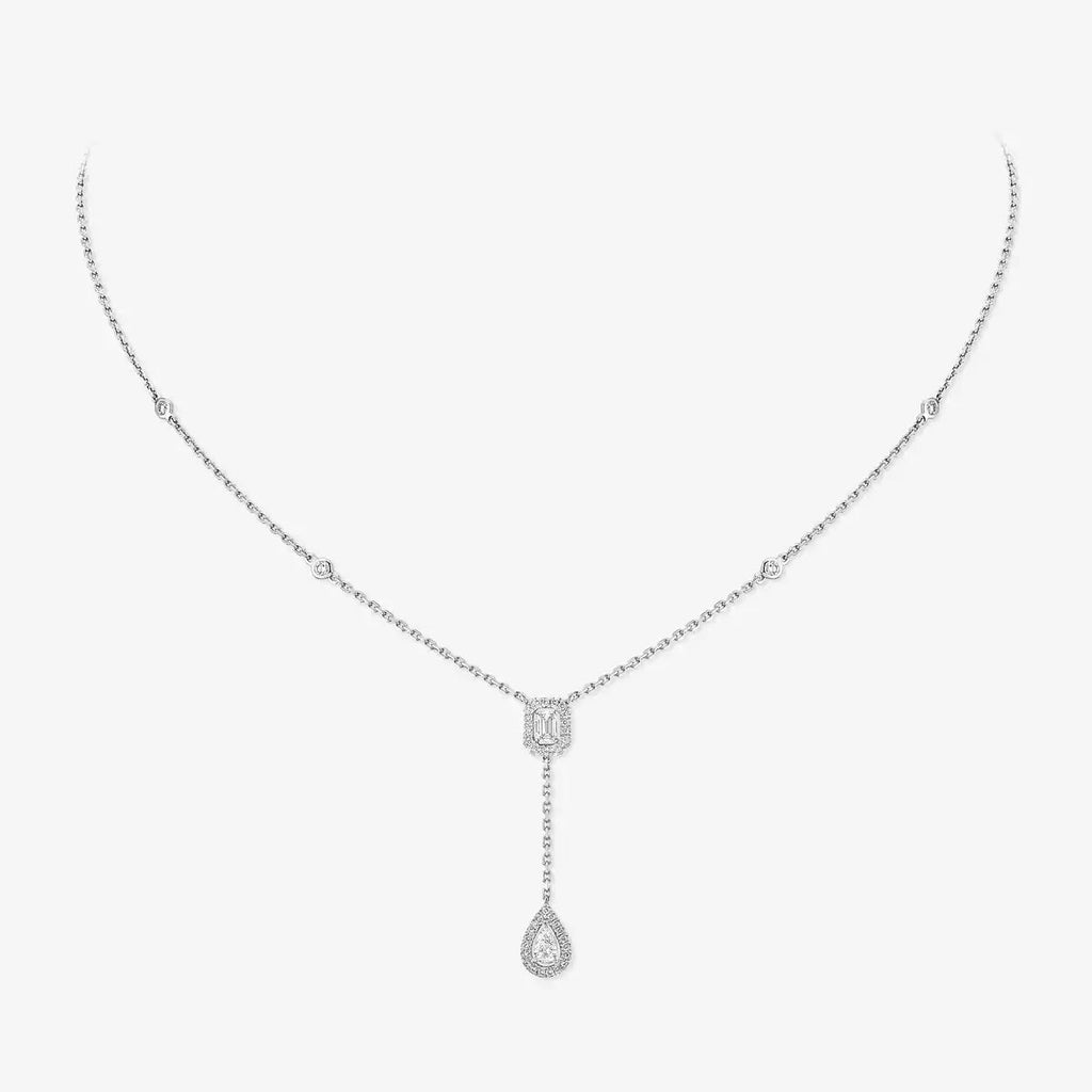 [Loco jewelrys]Gold Diamond Tie Necklace