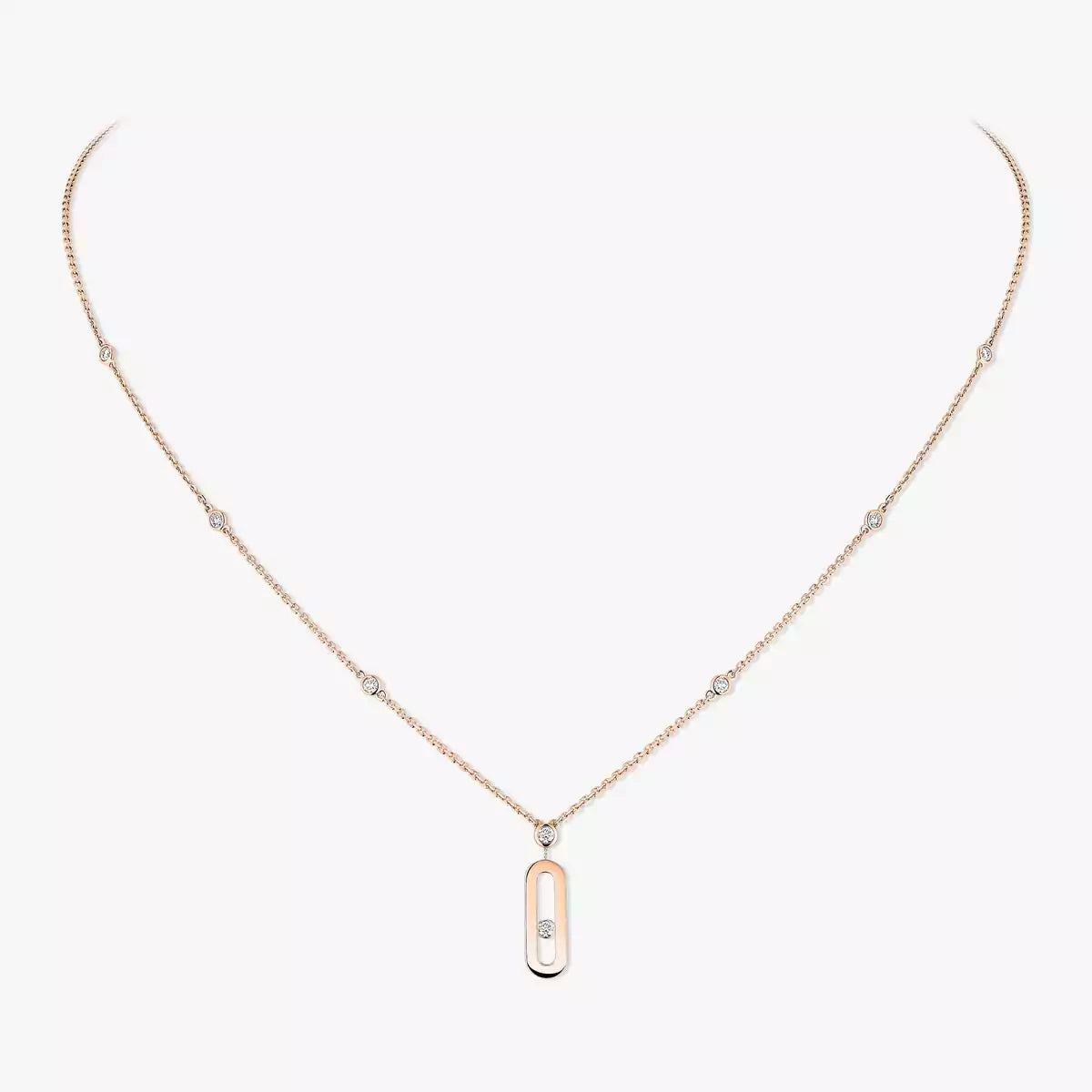 [Loco jewelrys] Move Uno Gold Diamond Long Necklace