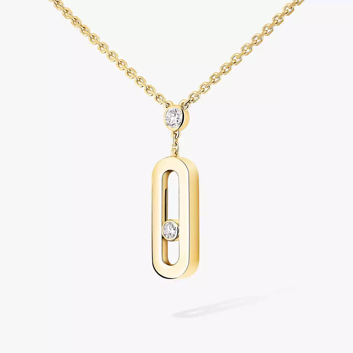 [Loco jewelrys] Move Uno Gold Diamond Long Necklace
