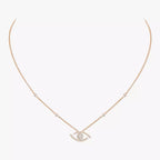 [Loco jewelrys]Pave_ Diamond Necklace Lucky Eye