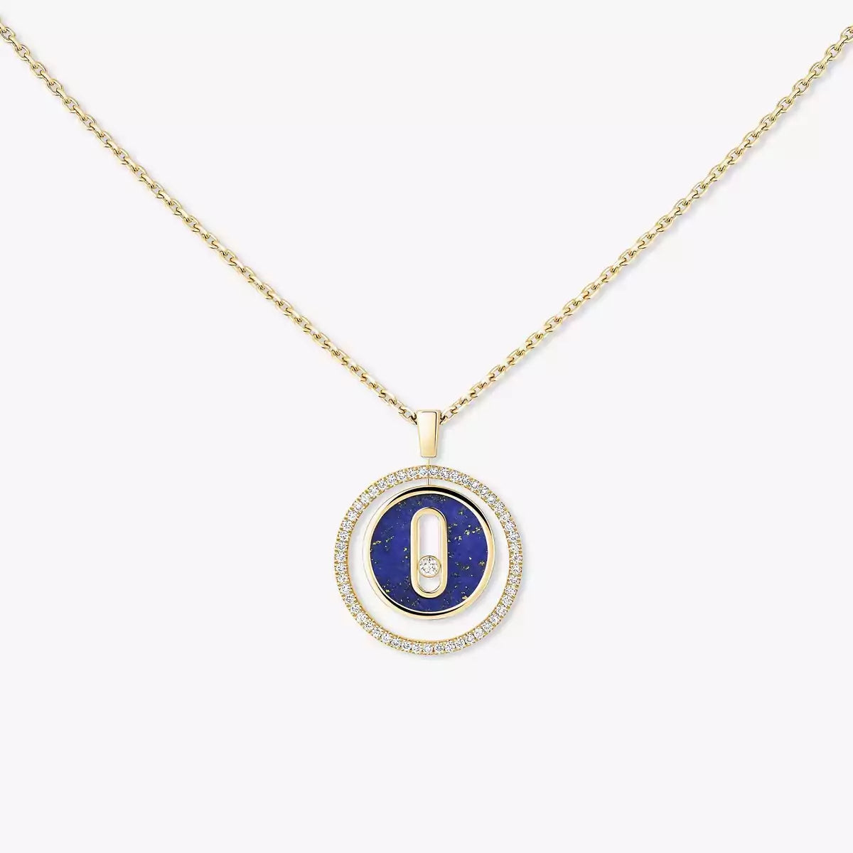 [Loco jewelrys]Lucky Move Diamond Necklace in Rose Gold and White Mother-of-Pearl