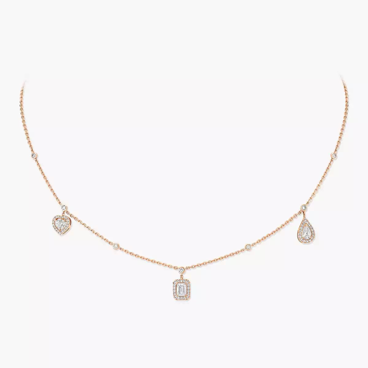 [Loco jewelrys]My Twin Diamond Necklace in Silver