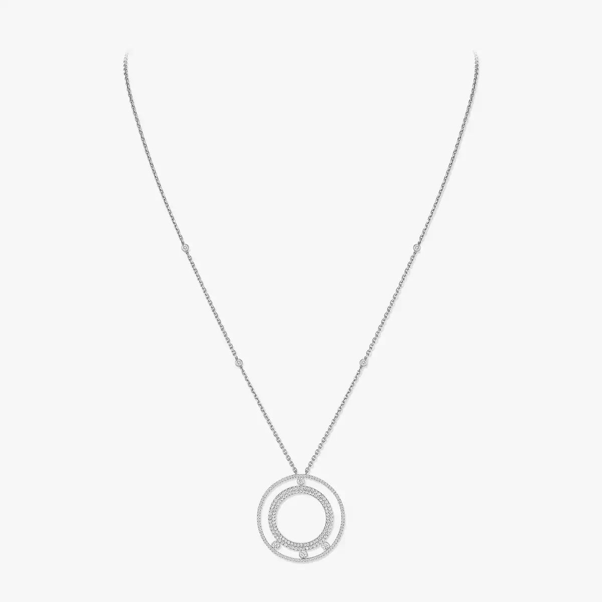 [Loco jewelrys]Move Romane Long Pave_-Set Diamond Necklace