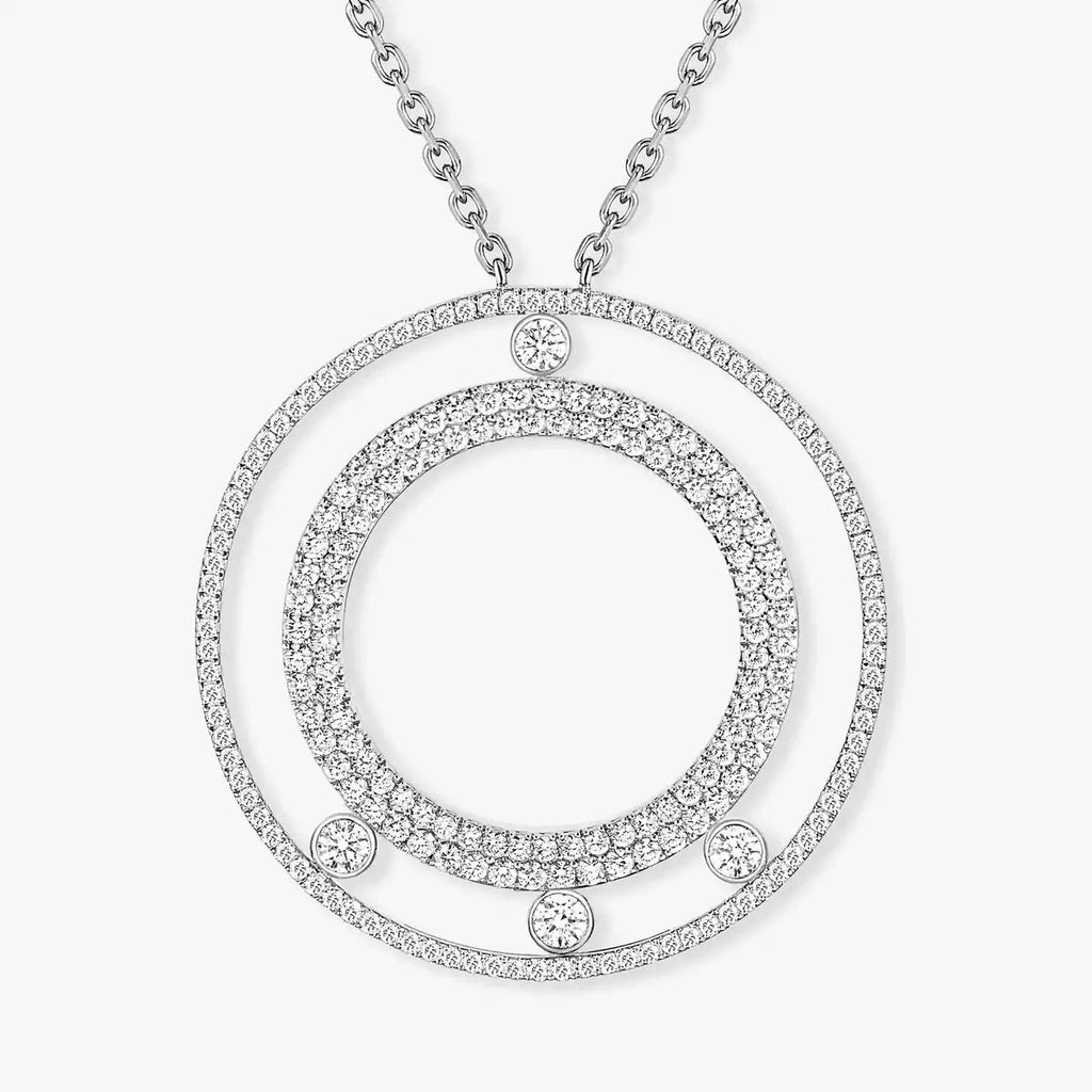 [Loco jewelrys]Move Romane Long Pave_-Set Diamond Necklace