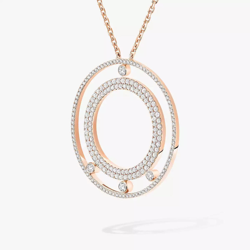 [Loco jewelrys]Move Romane Long Pave_-Set Diamond Necklace