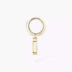 [Loco jewelrys]Move Uno Single Diamond Hoop Earring