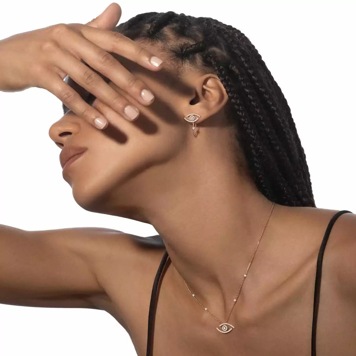 [Loco jewelrys]Lucky Eye Diamond Earrings