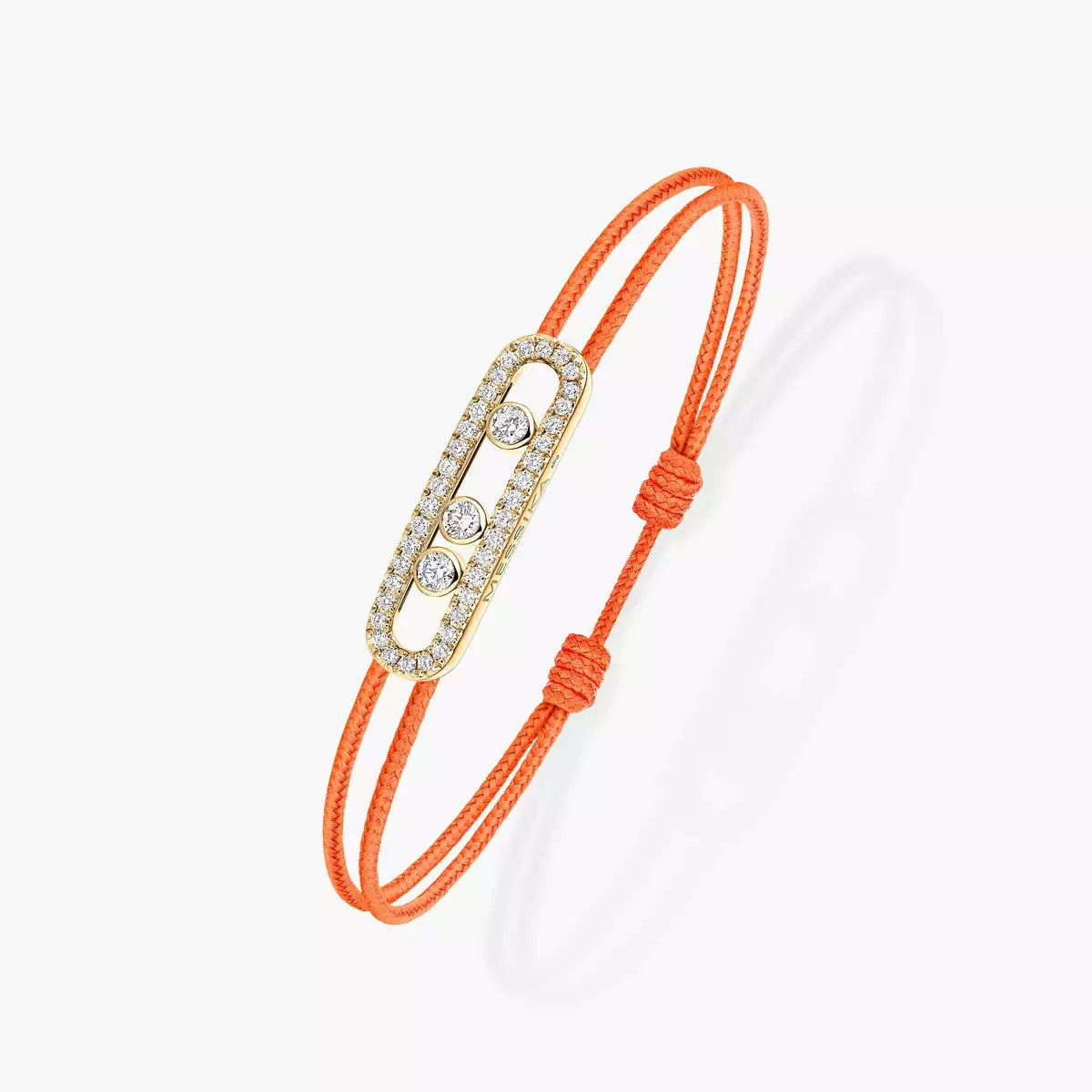 [Loco jewelrys]Messika Care(s) pink cord pavé bracelet