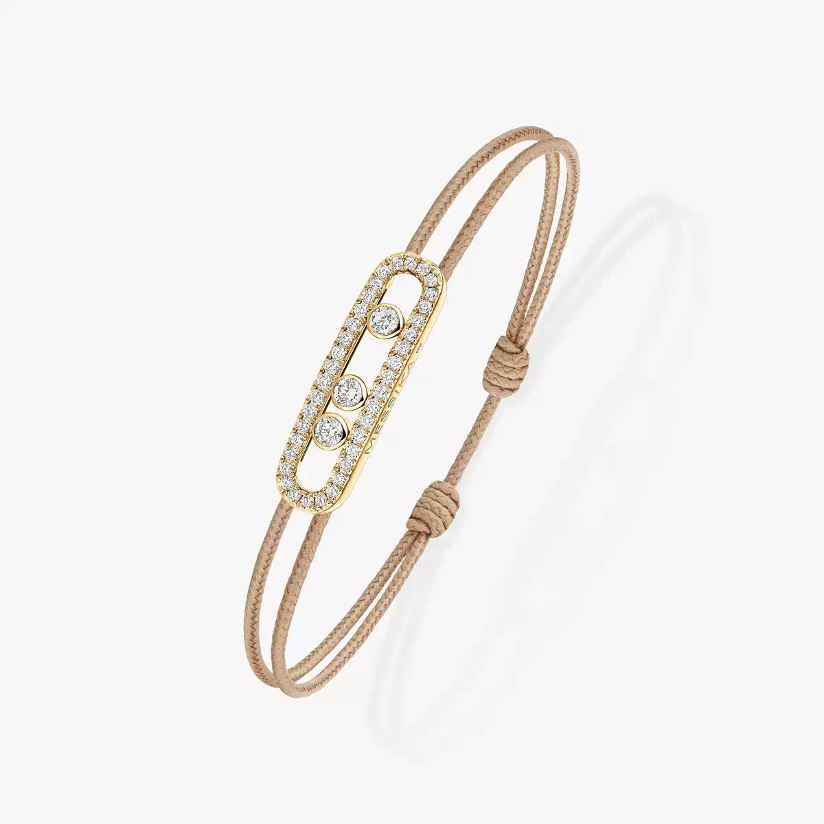 [Loco jewelrys]Messika Care(s) pink cord pavé bracelet