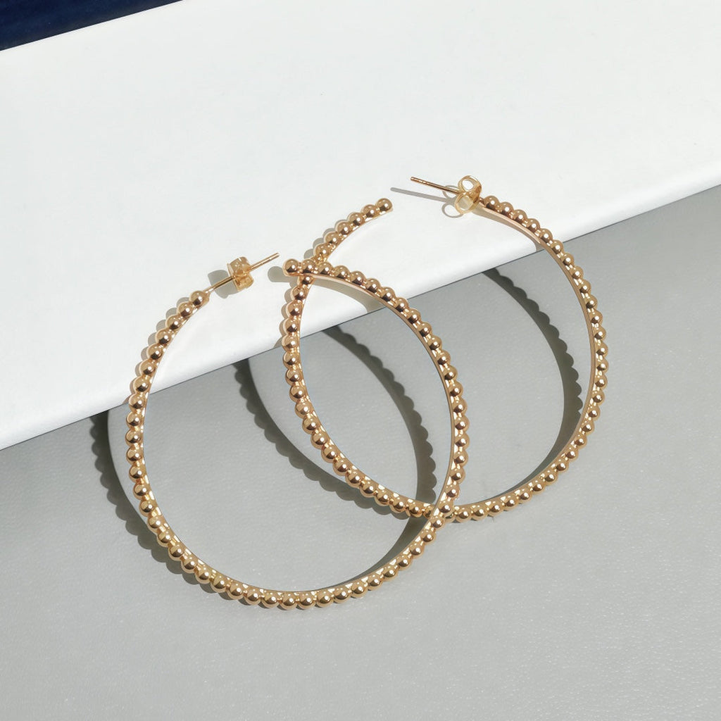 [Loco JURI] SMOOTH BEAD STUD EARRINGS