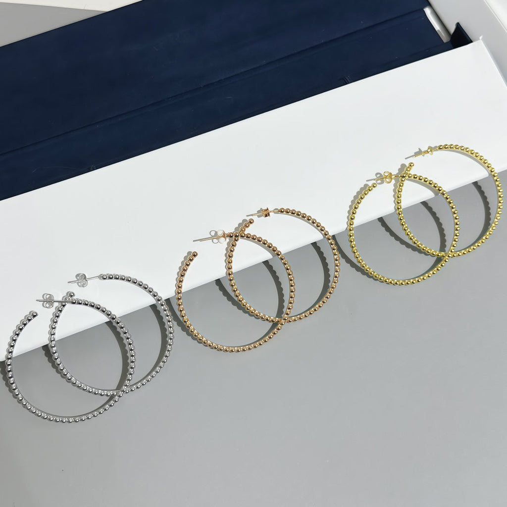 [Loco JURI] SMOOTH BEAD STUD EARRINGS
