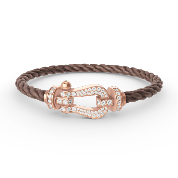 ¡®Loco¡¯FORCE LARGE HORSESHOE FULL DIAMOND BRACELET ROSE GOLD