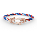 ¡®Loco¡¯FORCE LARGE HORSESHOE FULL DIAMOND BRACELET ROSE GOLD