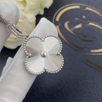 ¡®Loco¡¯CLOVER 25MM SILVER BIG CLOVER NECKLACE