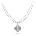 ¡®Loco¡¯CLOVER 25MM SILVER BIG CLOVER NECKLACE
