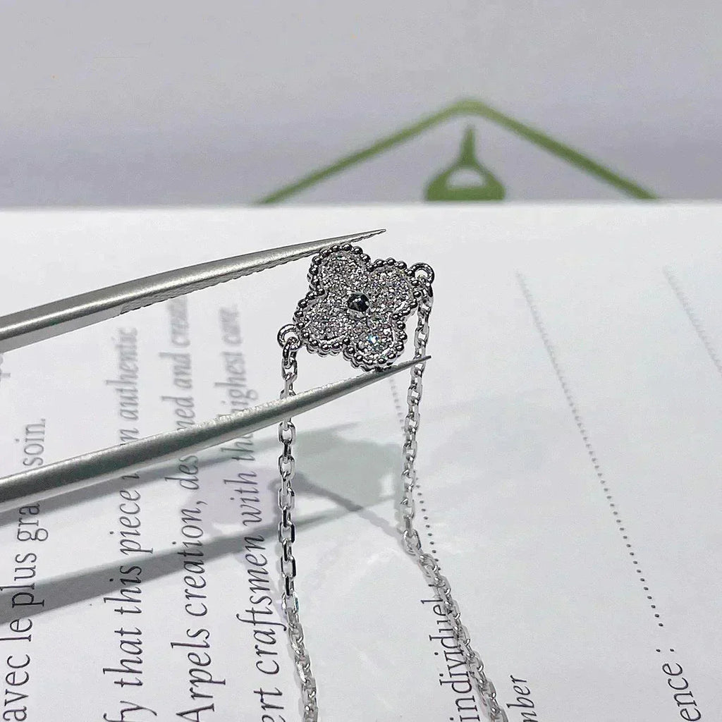 ¡®Loco¡¯CLOVER  SINGLE FLOWER BRACELET SILVER